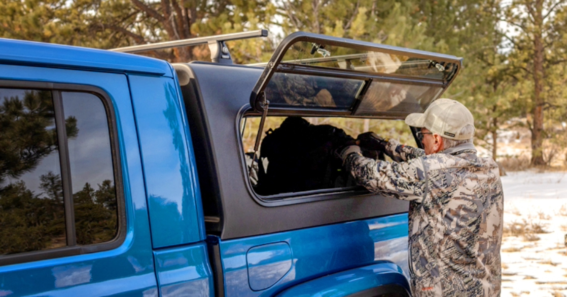 Specialized windows and doors on a truck